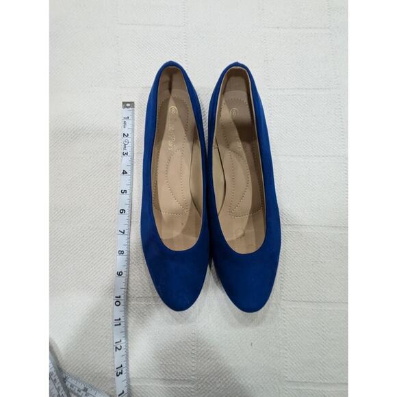 Pretty royal blue slides for women by Dream Pairs size 8 NWOT - Picture 1 of 5